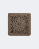 Bandana en cachemire kaki pour femme et pour homme - Kujten packshot