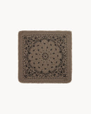 Bandana en cachemire kaki pour femme et pour homme - Kujten packshot