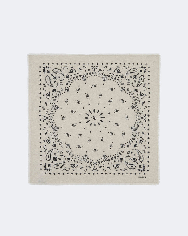 Large Bandana Hachiko Oats White - Image principale