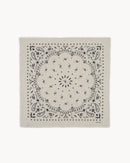 Bandana en cachemire blanc et beige pour femme et pour homme - Kujten packshot