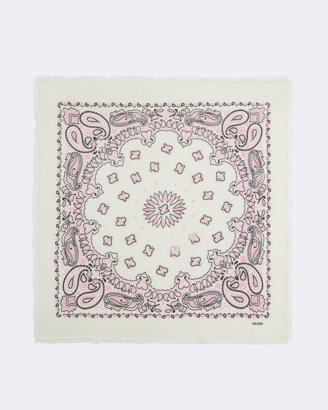 Grand Bandana Hachiko Bico blanc blush - Image principale
