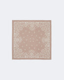 Bandana en cachemire & soie beige pour femme et pour homme - Kujten packshot