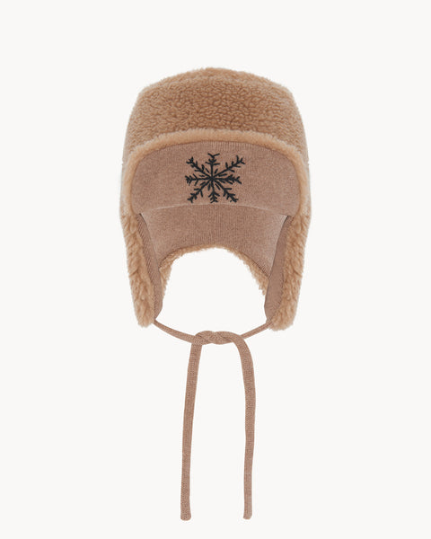Hat Chapka Snowflake camel beige - Image principale