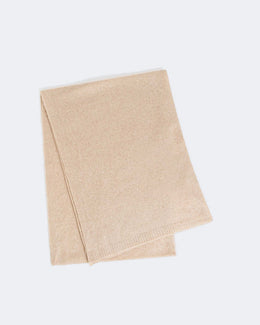 Écharpe en cachemire beige pour femme et pour homme - Kujten packshot
