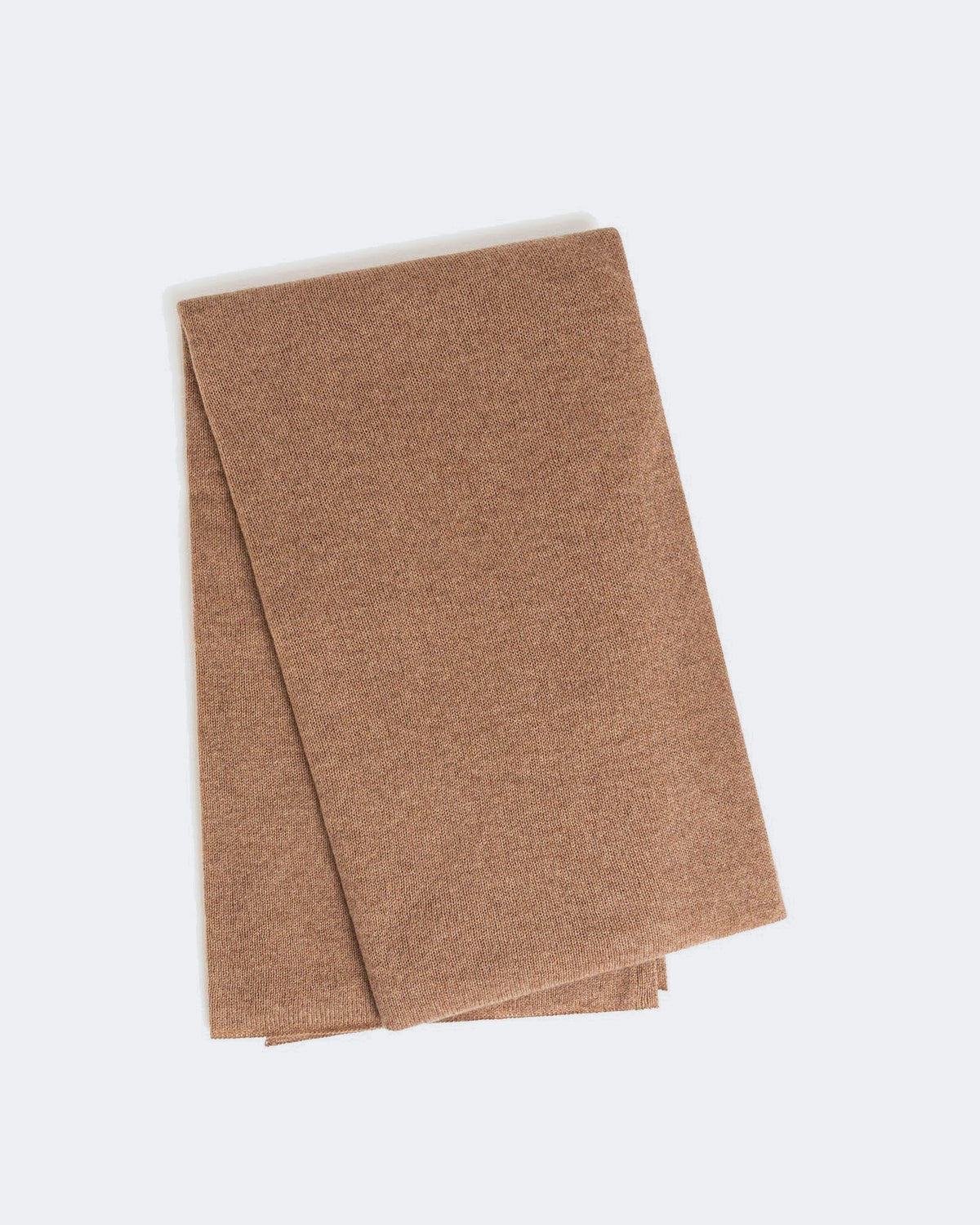 Écharpe en cachemire camel pour femme et pour homme - Kujten packshot