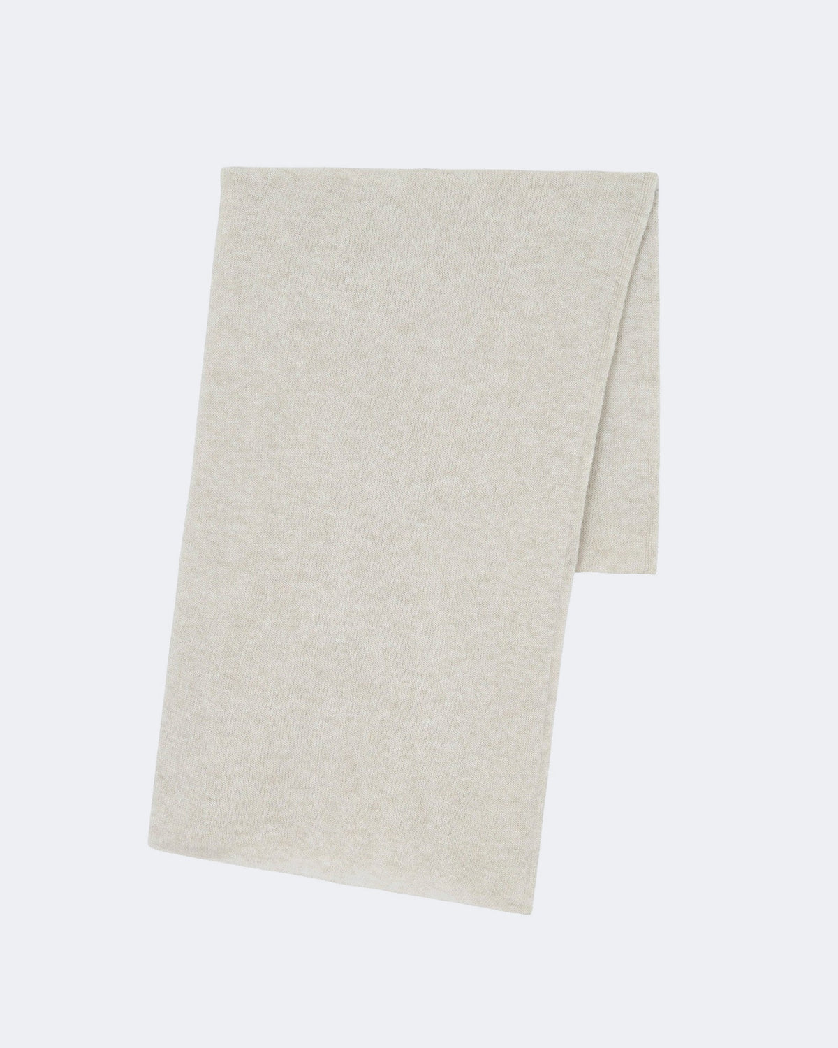 Écharpe en cachemire blanc et beige pour femme et pour homme - Kujten packshot
