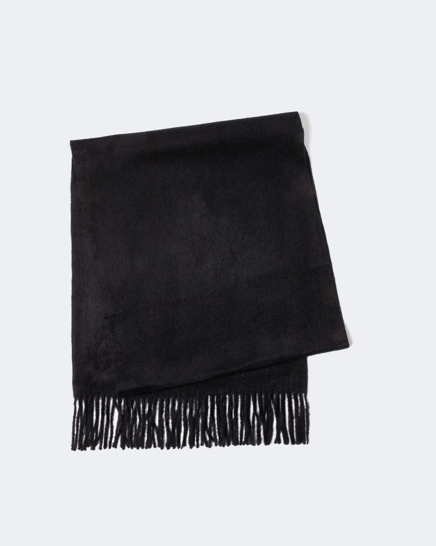 Black Woven Cashmere Scarf | Kujten Cashmere