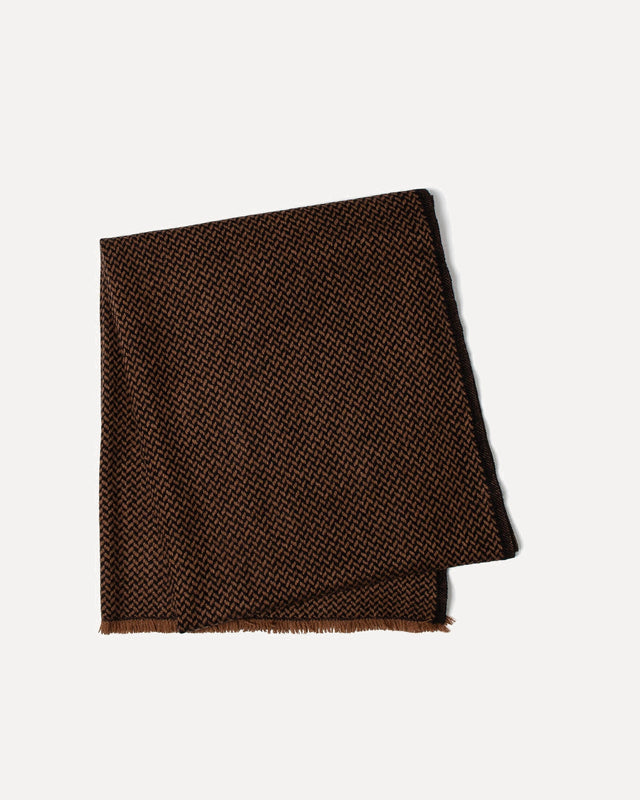 Écharpe Ravenne marron épice - Image principale