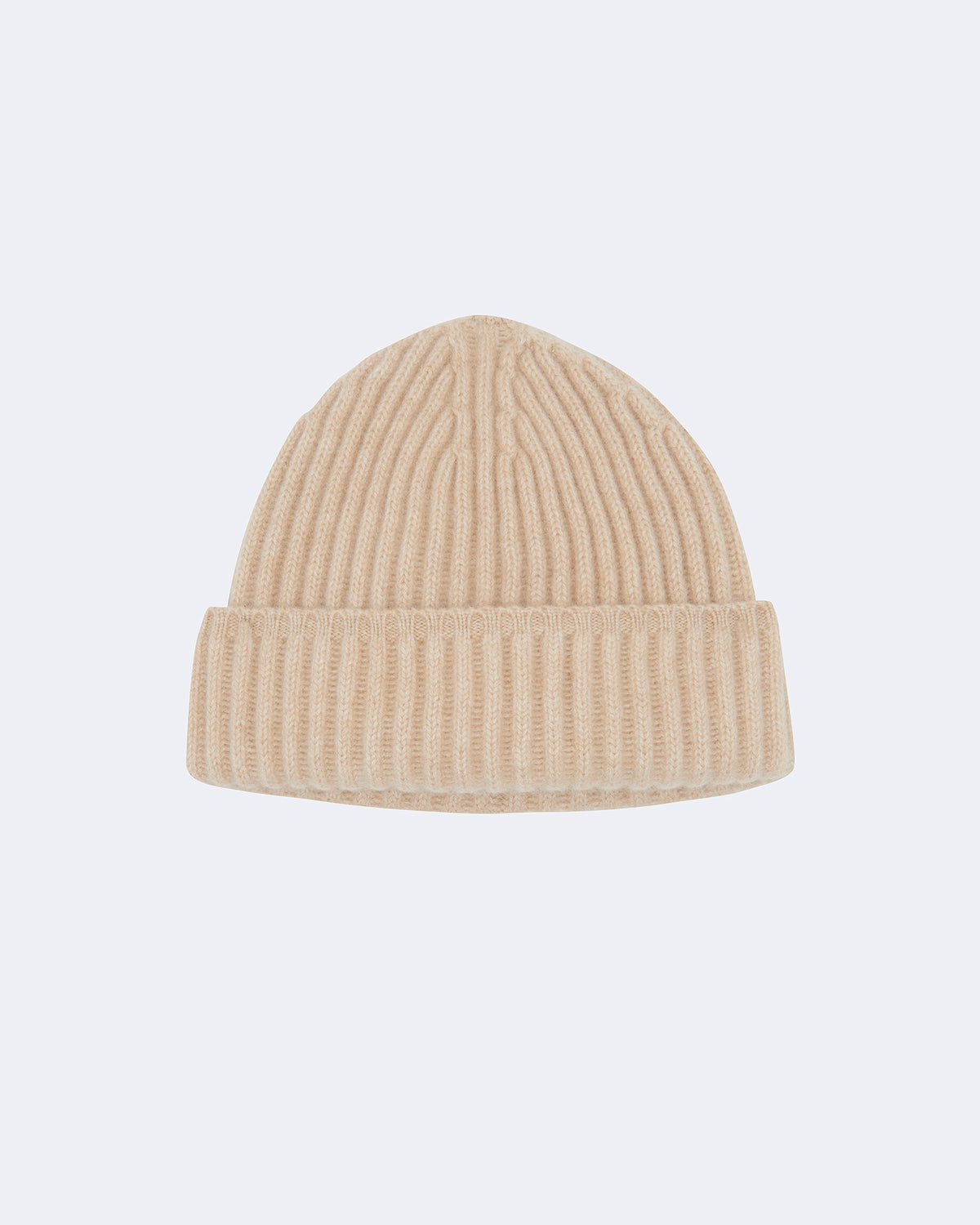 Bonnet en cachemire beige pour femme et pour homme - Kujten packshot