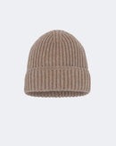Bonnet en cachemire beige pour femme et pour homme - Kujten packshot