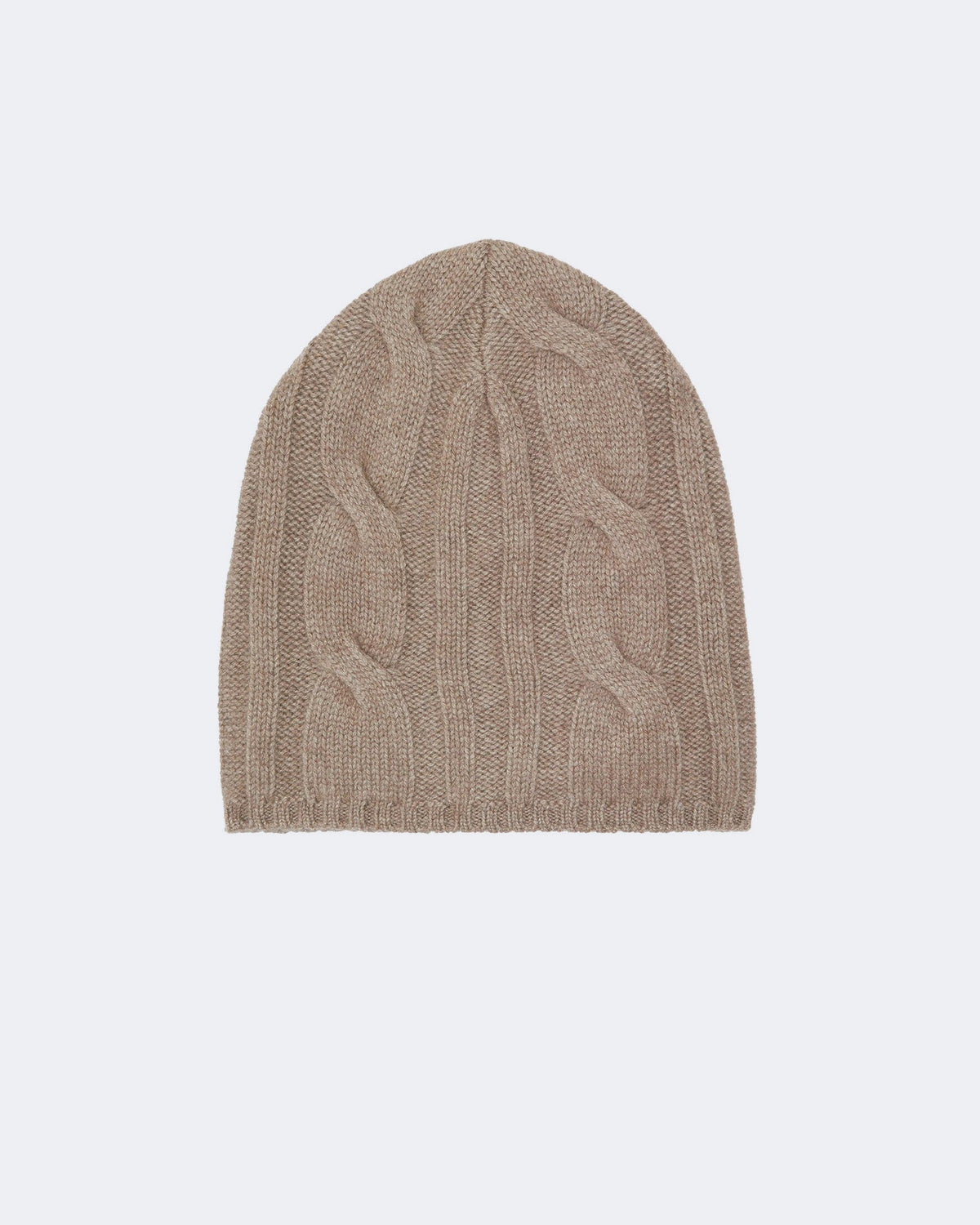 Bonnet en cachemire beige pour femme et pour homme - Kujten packshot