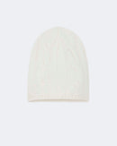 Bonnet en cachemire blanc pour femme et pour homme - Kujten packshot