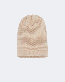 Bonnet en cachemire beige pour femme et pour homme - Kujten packshot