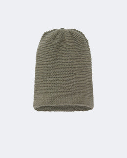 Bonnet en cachemire kaki pour femme et pour homme - Kujten packshot