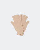 Mitaines en cachemire beige pour femme - Kujten packshot