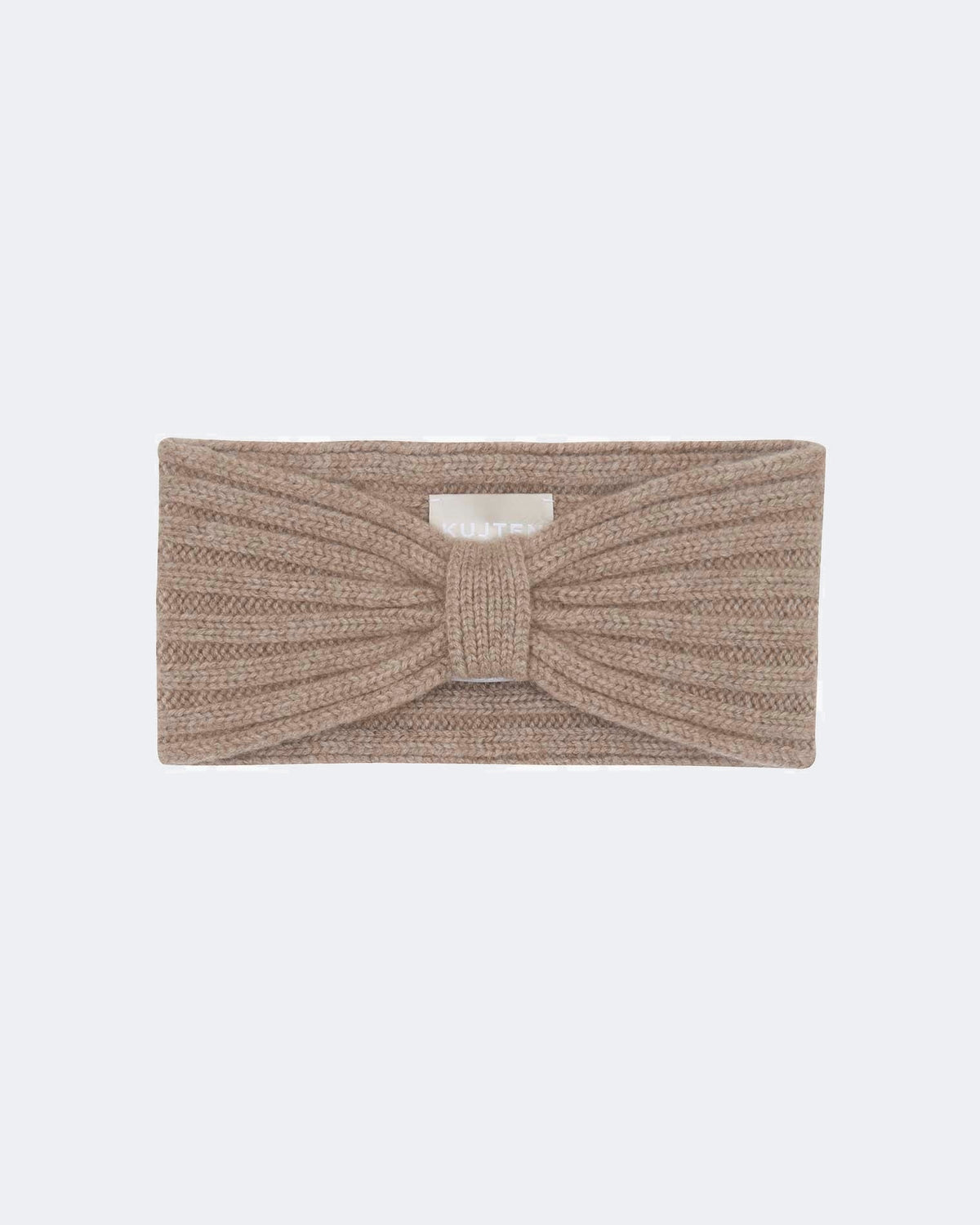 Bandeau en cachemire beige pour femme - Kujten packshot