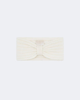 Bandeau en cachemire blanc pour femme - Kujten packshot