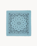 Bandana en cachemire bleu pour femme et pour homme - Kujten packshot