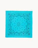 Bandana en cachemire bleu pour femme et pour homme - Kujten packshot