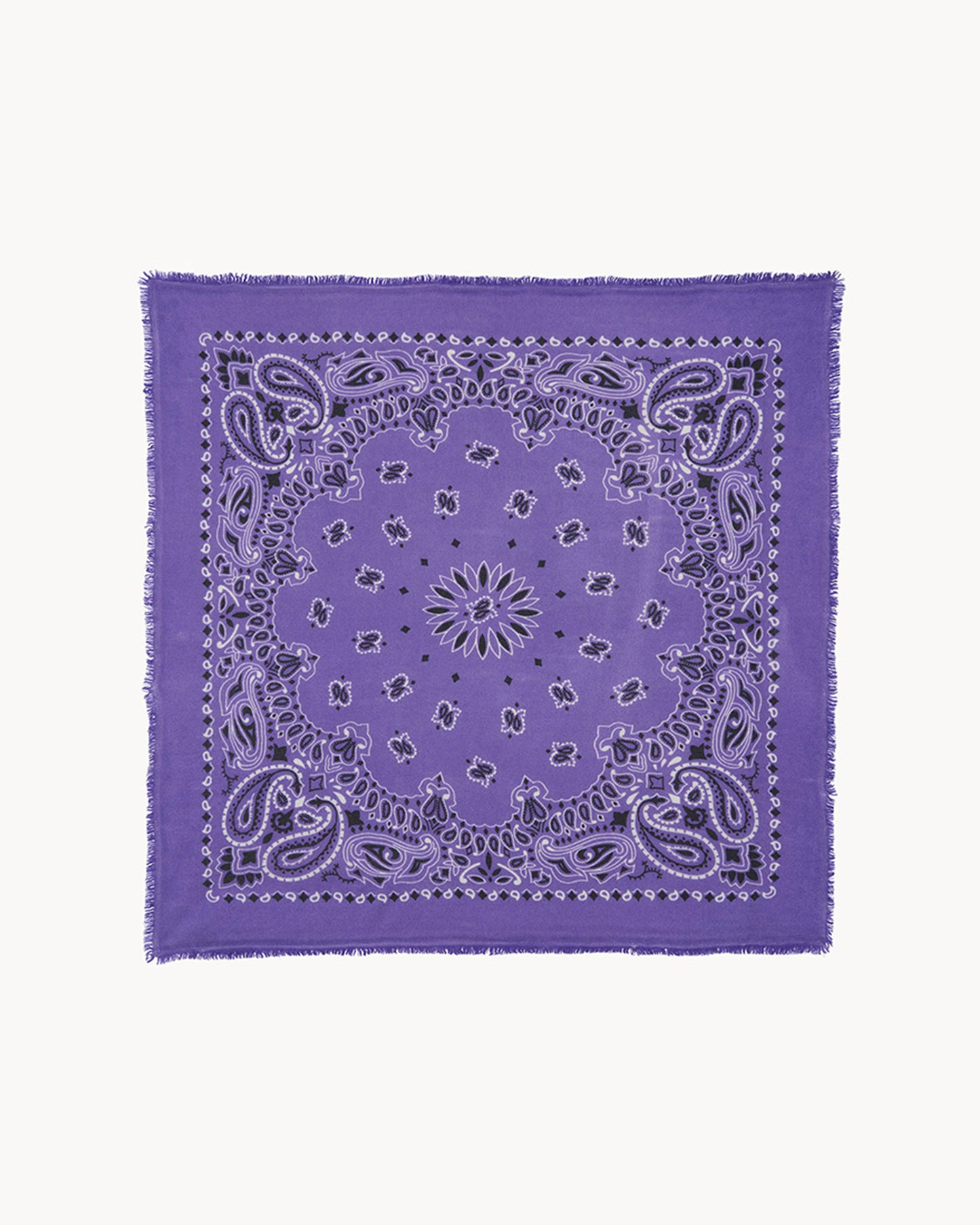 Bandana en cachemire violet pour femme - Kujten packshot