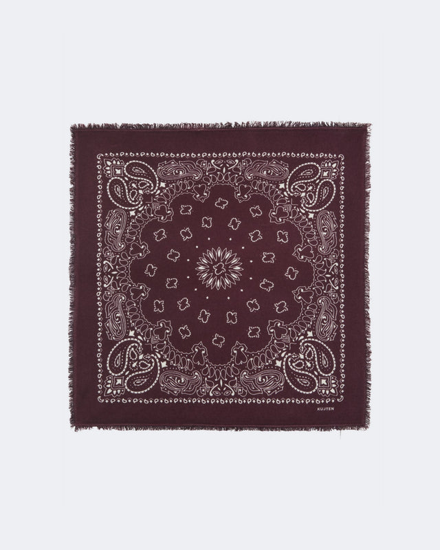 Large Bandana Hachiko burgundy - Image principale