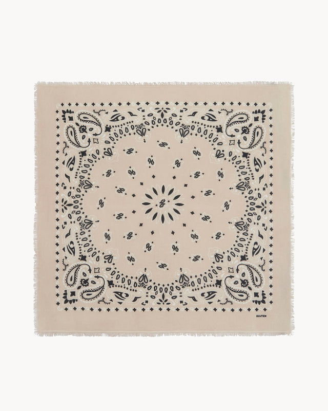 Large Bandana Hachiko Bico organic white - Image principale