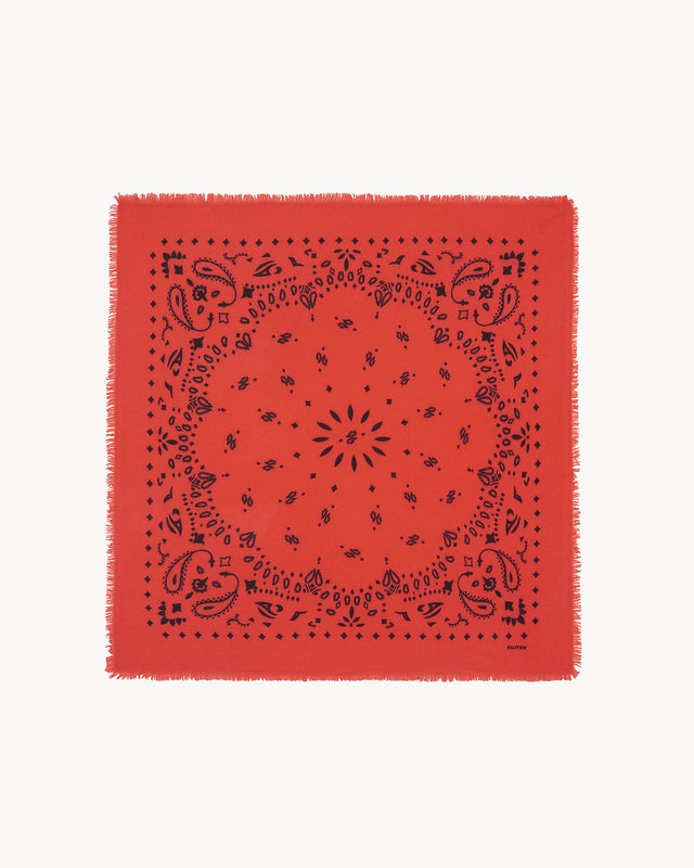 Grand Bandana Hachiko corail pop - Image principale