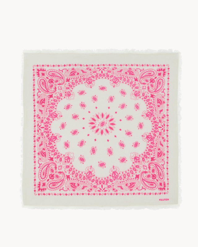 Large Bandana Hachiko Bico rose white - Image principale