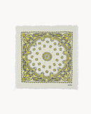 Bandana en cachemire jaune pour femme - Kujten packshot