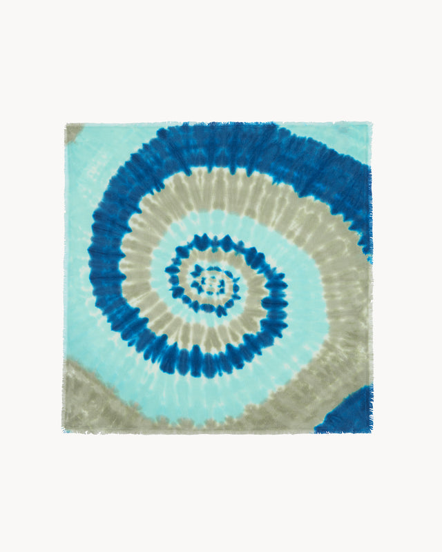 Grand Bandana Hachiko Sunny vert turquoise - Image principale