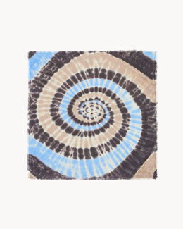 Bandana en cachemire marron pour femme - Kujten packshot