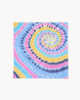 Bandana en cachemire multicolore pour femme - Kujten packshot