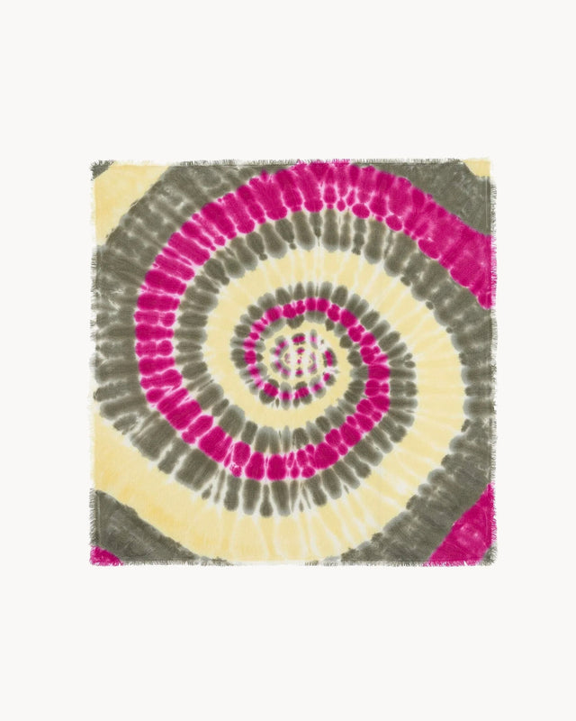 Grand Bandana Hachiko Sunny kaki rose - Image principale