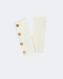Mitaines en cachemire blanc pour femme - Kujten packshot