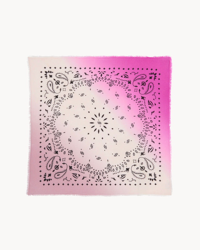 Grand Bandana Hachiko Dip Dye rose ballerin - Image principale