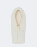 Cagoule en cachemire blanc pour femme - Kujten packshot