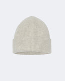 Bonnet en cachemire blanc et beige pour femme et pour homme - Kujten packshot