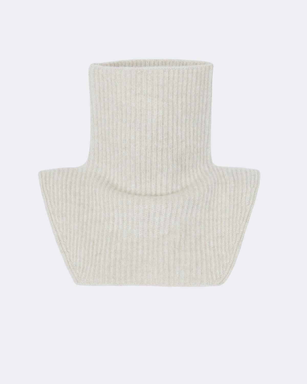 Col en cachemire blanc et beige pour femme - Kujten packshot