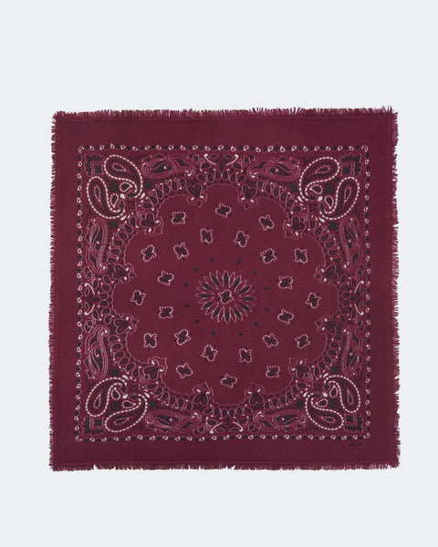 Large Bandana Hachiko Bico Marl Wine Red - Image 2