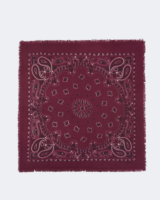 Grand Bandana Hachiko Bico rouge vin chiné - Image principale