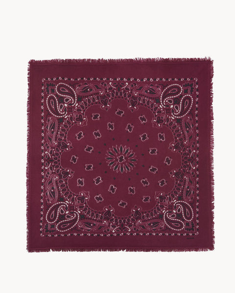 Large Bandana Hachiko Bico marl wine red - Image 2