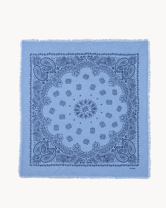 Large Bandana Hachiko Bico blue jeans - Image principale