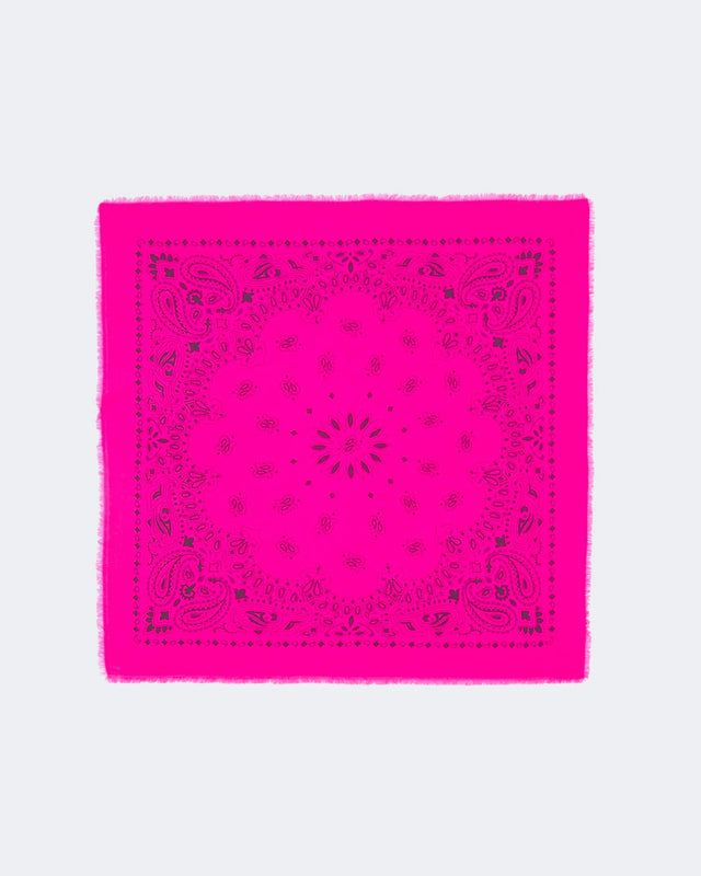 Grand Bandana Hachiko Bico rose néon - Image principale