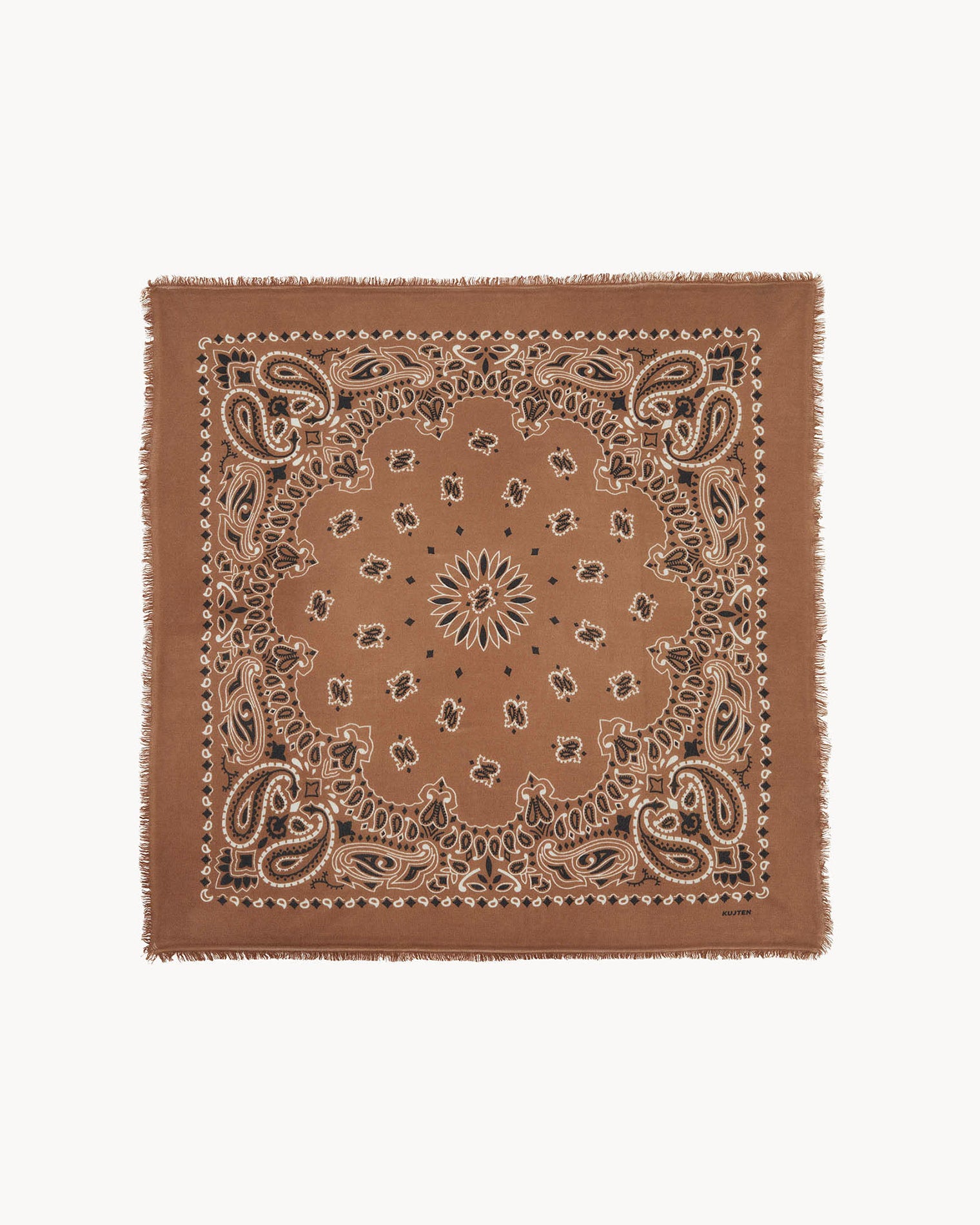 Caramelo Large Cashmere Bandana | Kujten Cashmere