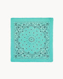 Bandana en cachemire vert pour femme - Kujten packshot