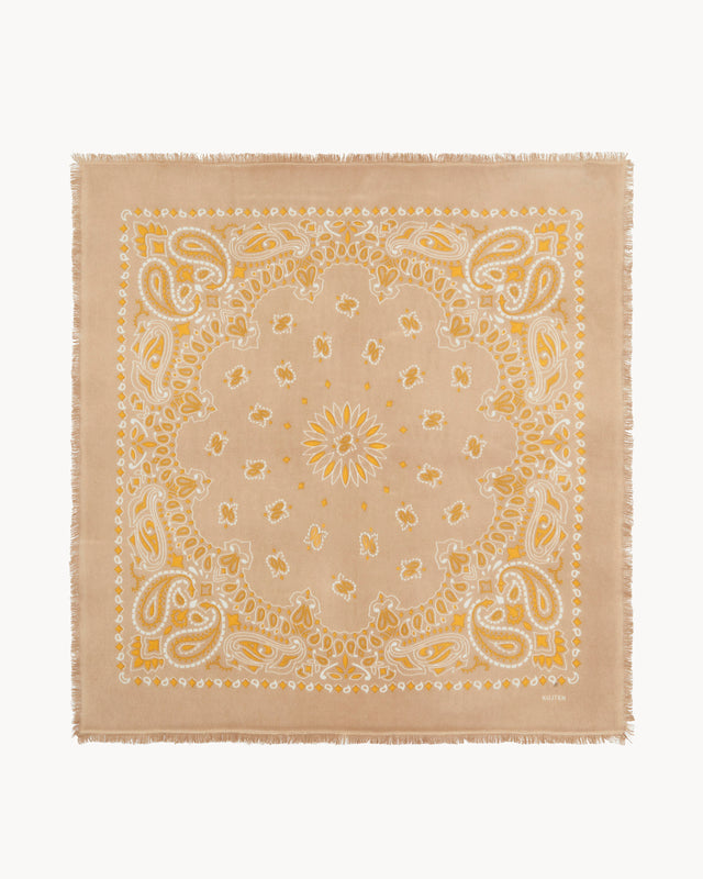 Grand Bandana Hachiko Bico latte gold - Image principale