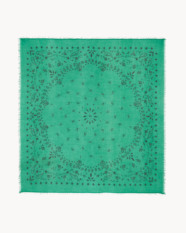 Très Grand Bandana Effy vert gazon - Image principale