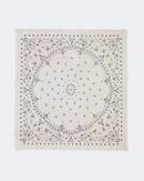 Bandana en voile de cachemire blanc et beige pour femme et pour homme - Kujten packshot