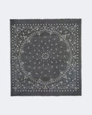 Bandana en voile de cachemire noir pour femme et pour homme - Kujten packshot