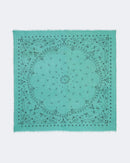 Bandana en voile de cachemire vert pour femme et pour homme - Kujten packshot